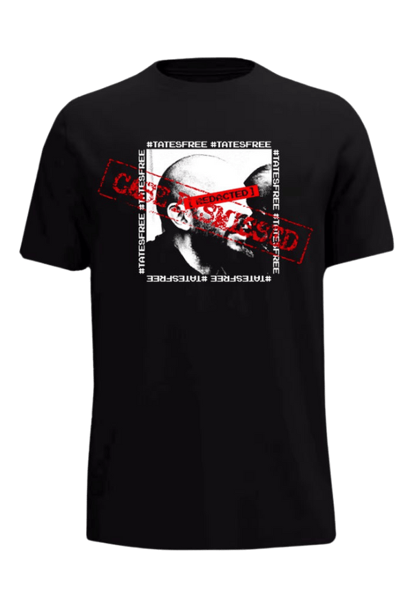 Tates Free front view Top G men's t shirt