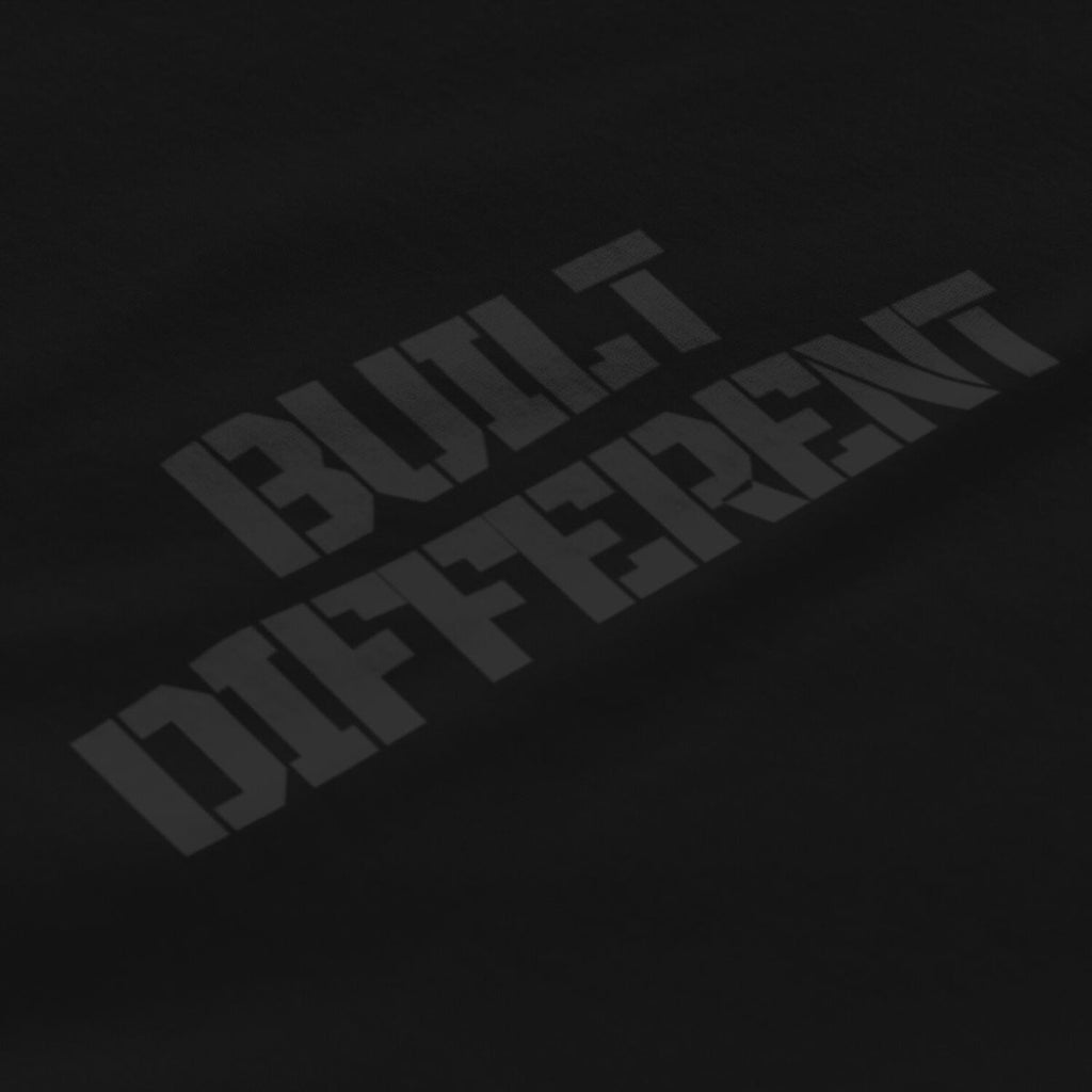 Built Different Blackout side view Top G men's t shirt