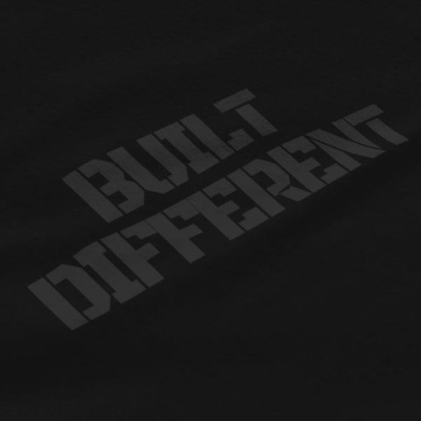 Built Different Blackout side view Top G men's t shirt