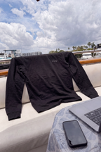 Essential Oversized Long Sleeve Black