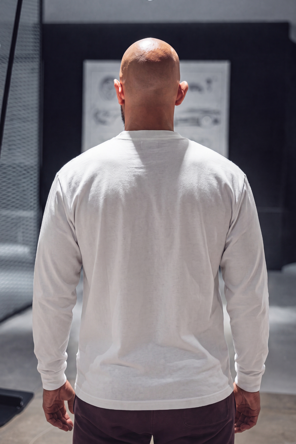 Essential Oversized Long Sleeve White