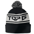 TOP G BOBBLE HAT back view Top G beanie