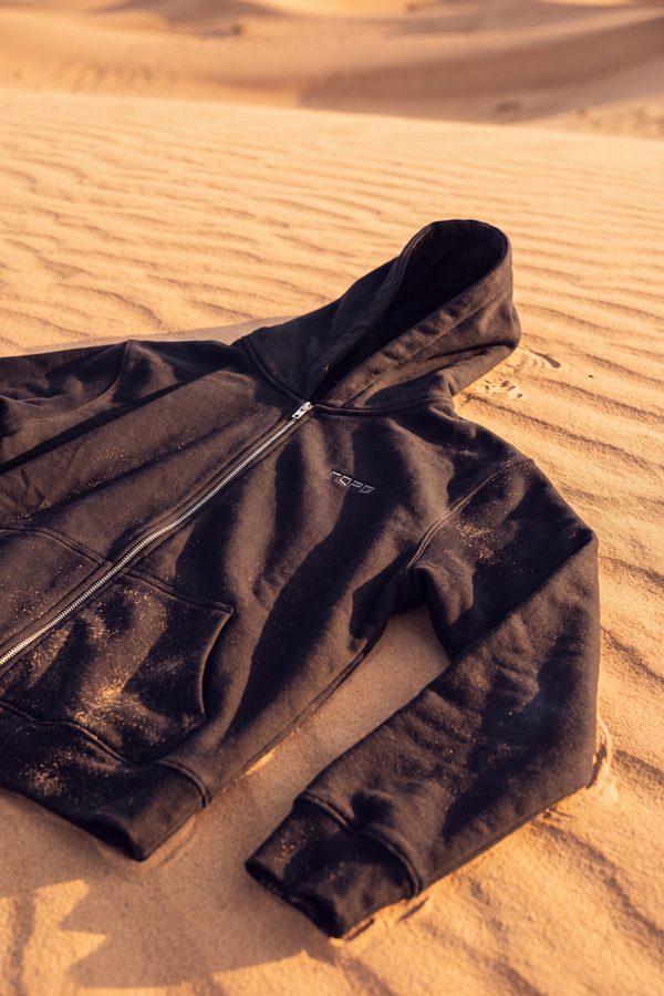 Axis Zip Hoodie Black