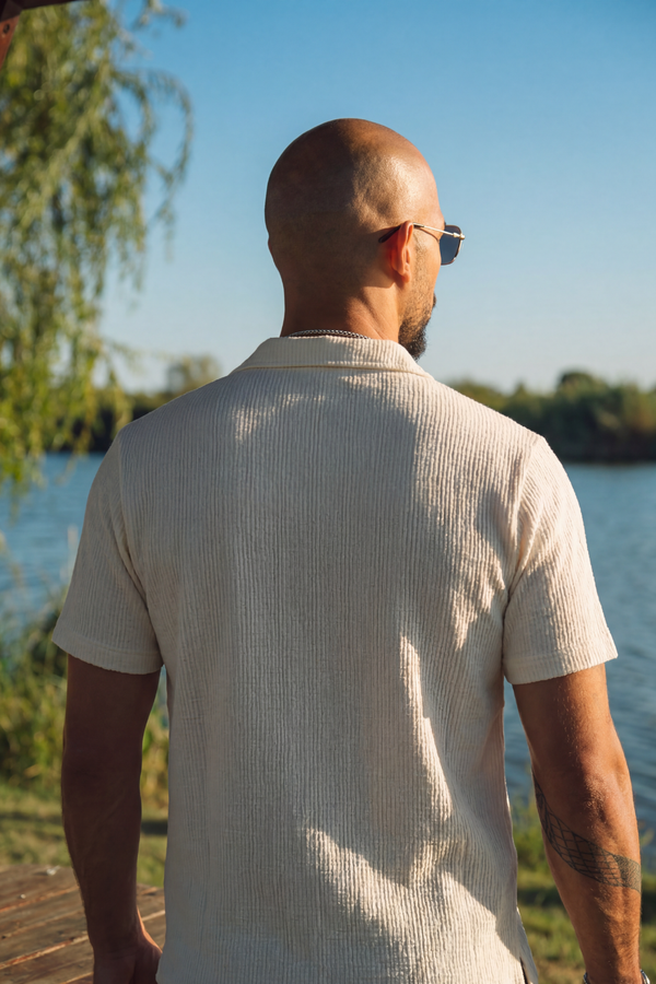 Bahamas Textured Shirt Cream