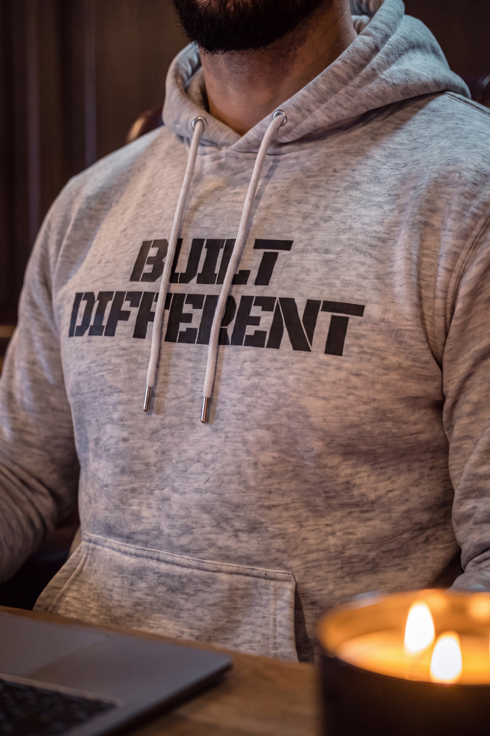 Built Different Hoodie Grey