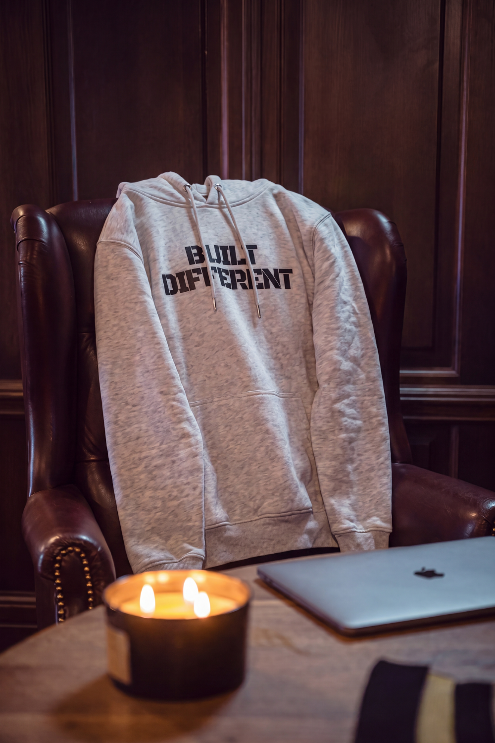 Built Different Hoodie Grey