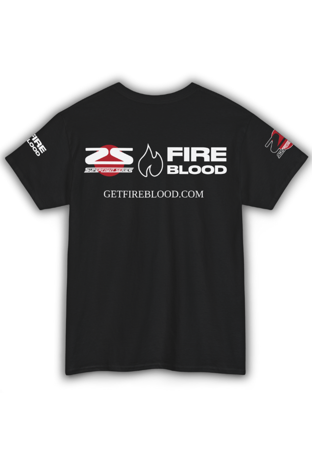 SFS x FIREBLOOD Fight Tee detail Fireblood men's t shirt