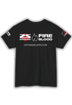 SFS x FIREBLOOD Fight Tee detail Fireblood men's t shirt