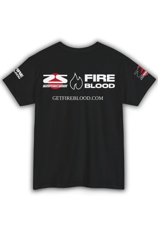 SFS x FIREBLOOD Fight Tee detail Fireblood men's t shirt