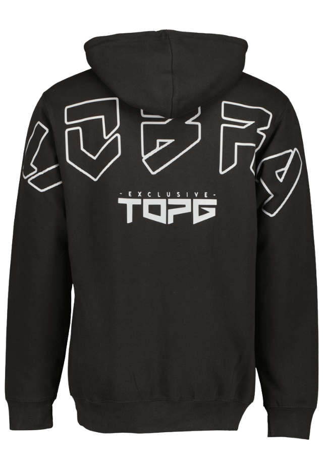Cobra Shield Silver Shadow front view Top G men's hoodie
