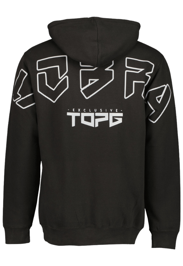 Cobra Shield Silver Shadow front view Top G men's hoodie