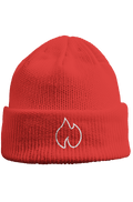 FIREBLOOD Beanie Red front view Fireblood beanie