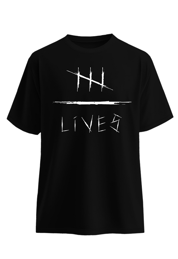 3 Lives front view Top G men's t shirt