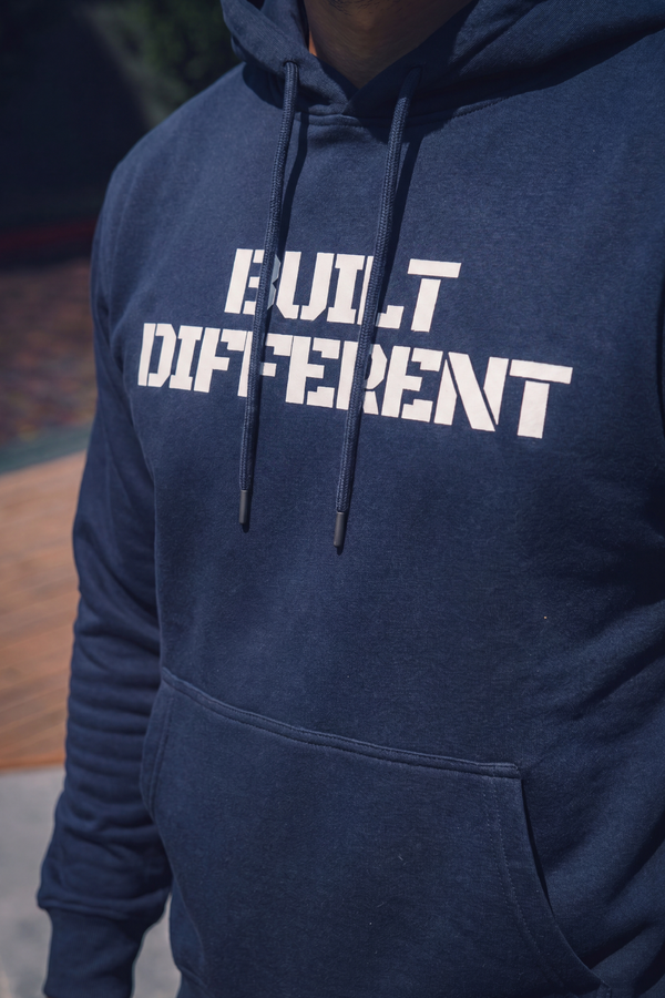 Built Different Hoodie Blue