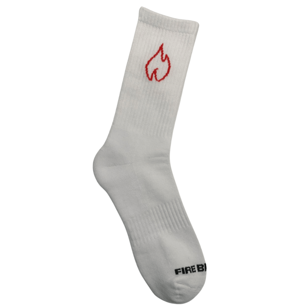 FIREBLOOD Sports Socks White detail Fireblood sports socks