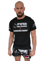 SFS x FIREBLOOD Fight Tee back view Fireblood men's t shirt