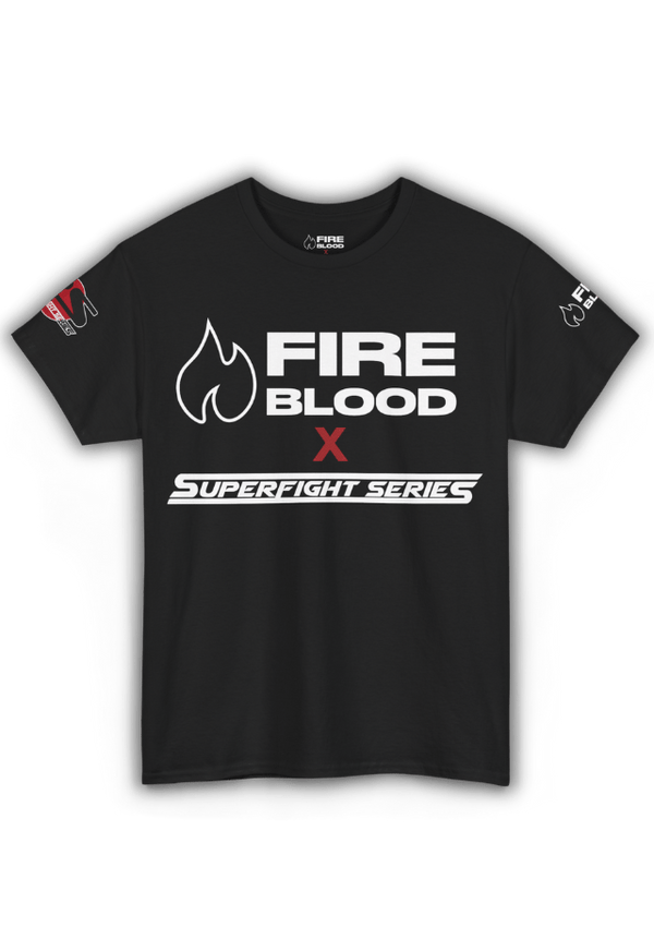 SFS x FIREBLOOD Fight Tee side view Fireblood men's t shirt