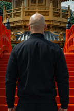 Black Line Bomber Jacket Black