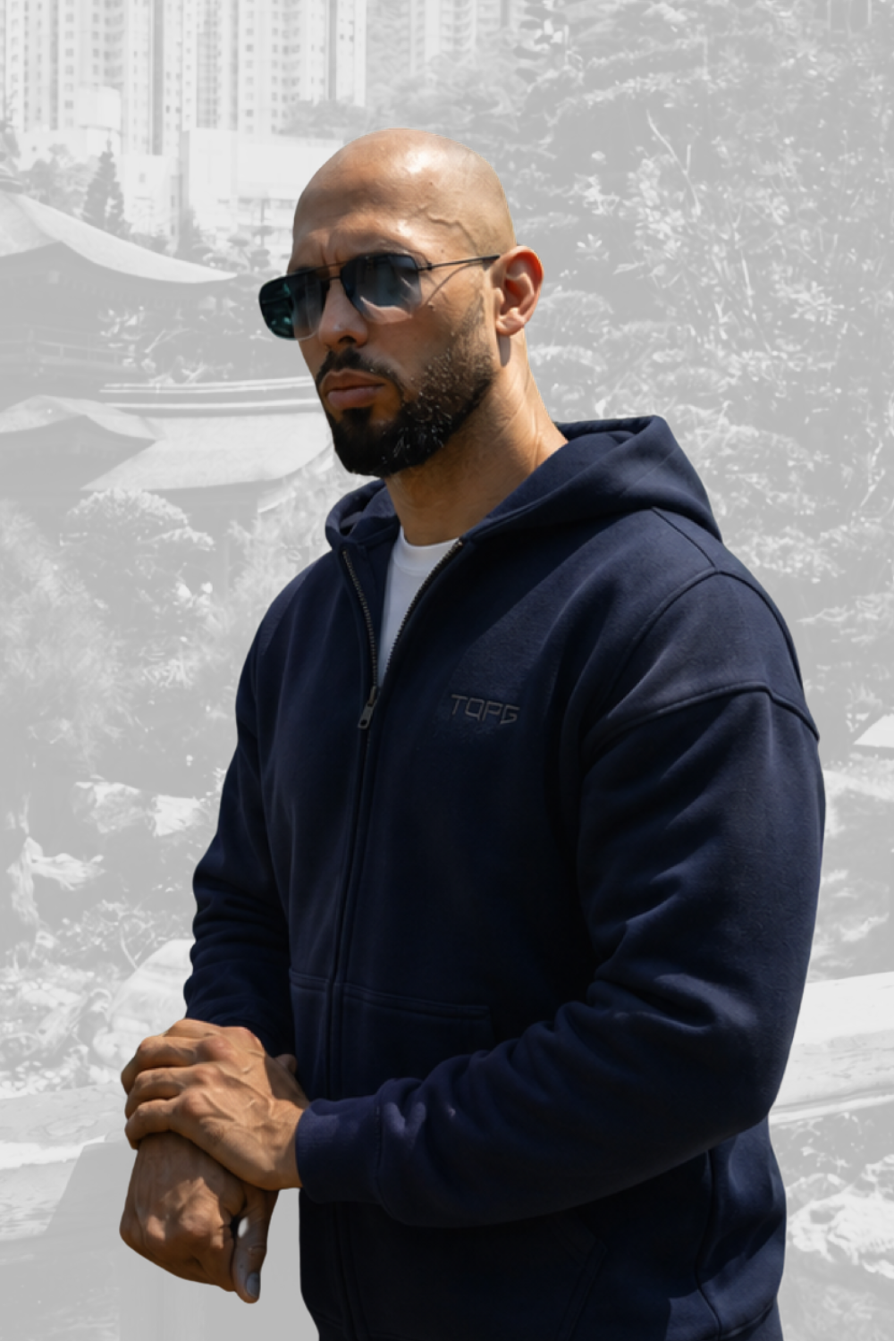 Axis Zip Hoodie Navy | Top G Andrew Tate