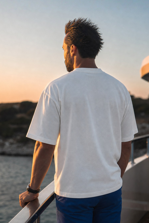 Bay Oversized T Shirt White
