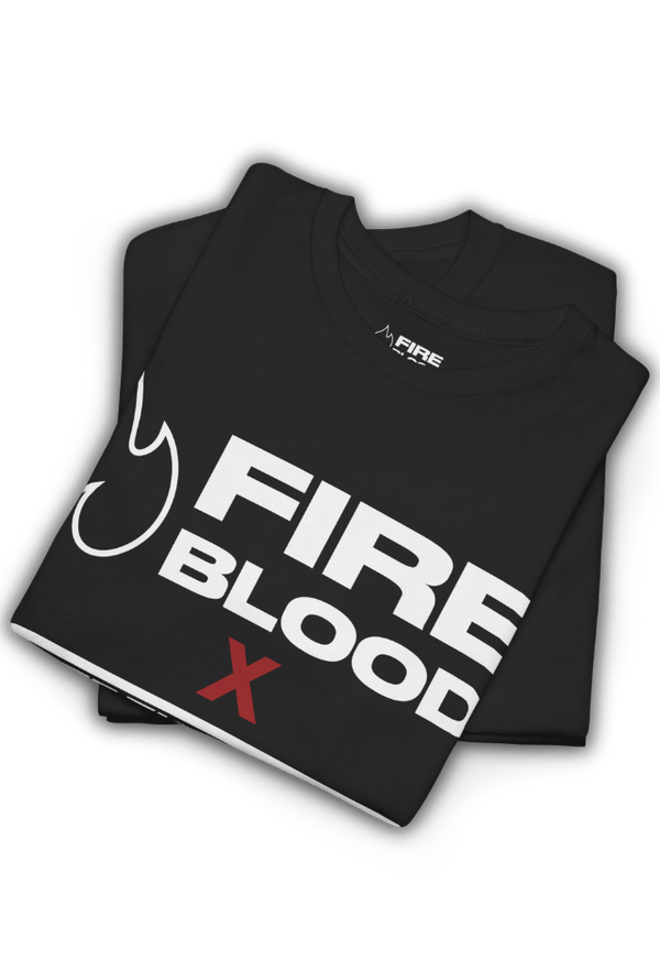 SFS x FIREBLOOD Fight Tee on model Fireblood men's t shirt