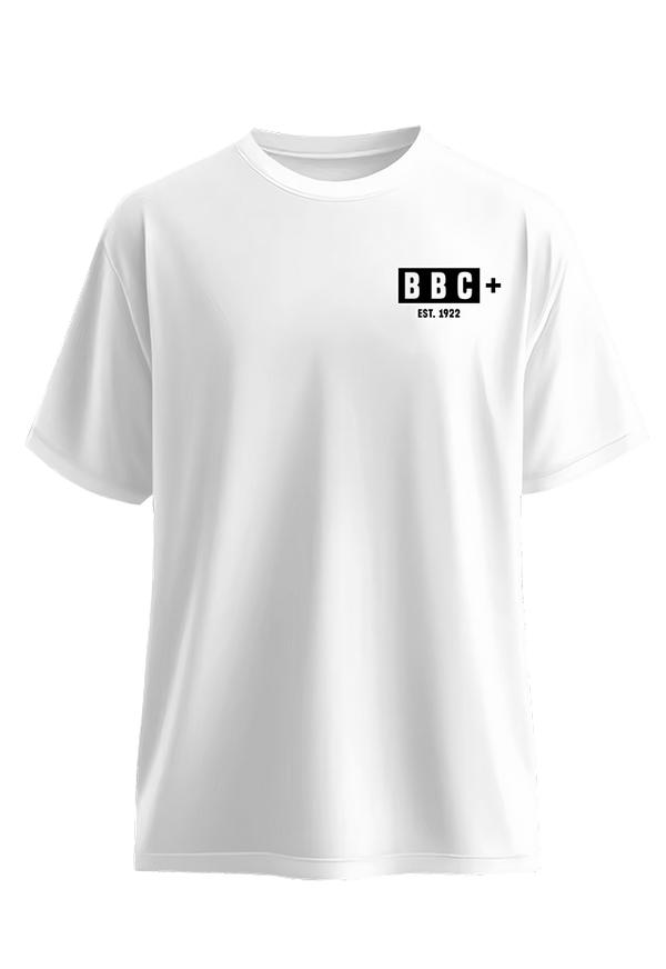 British Brainwashing Corp White front view Top G men's t shirt