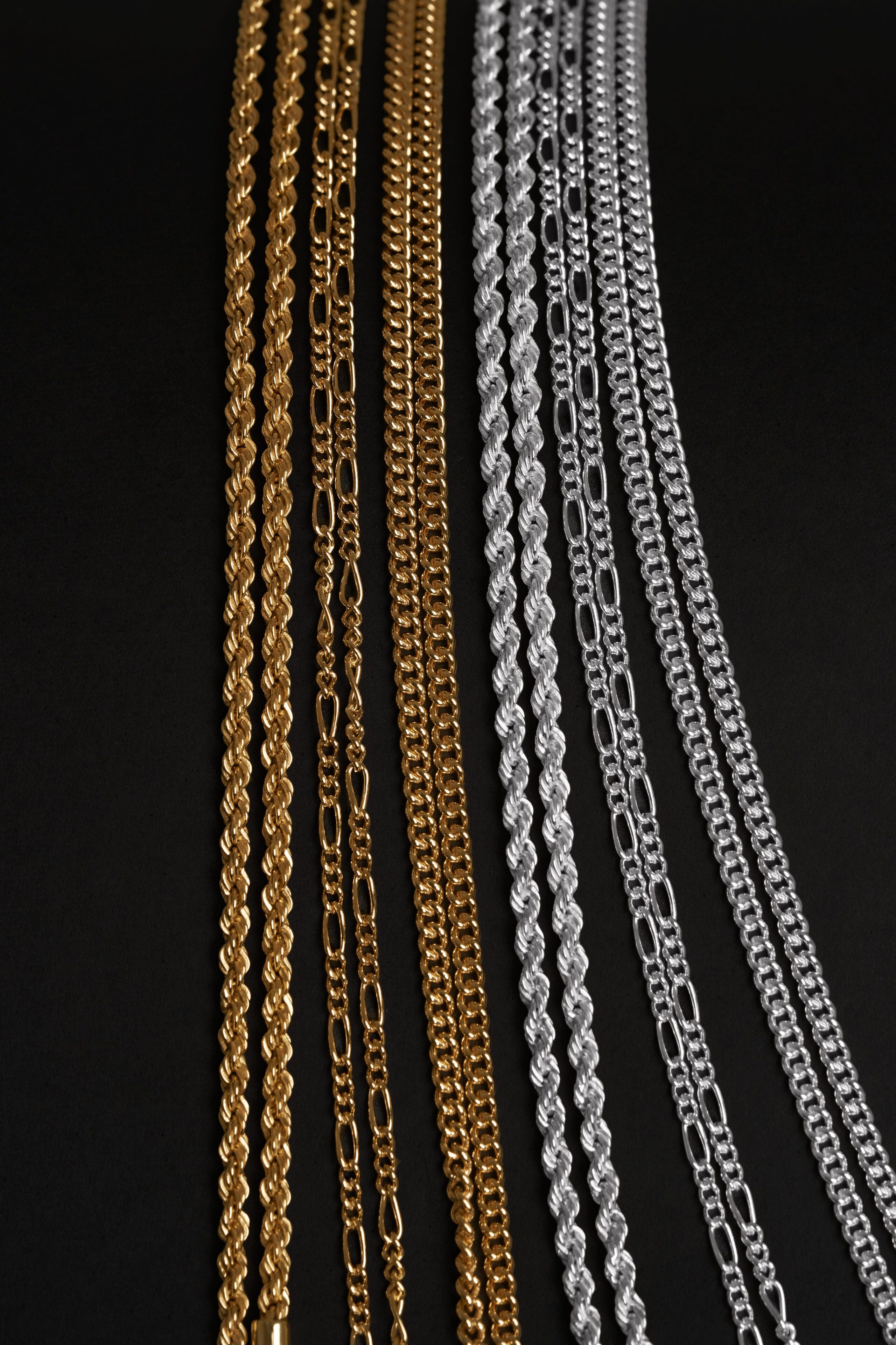 Andrew Tate G Chain | Gold & Silver Necklace Set – Top G