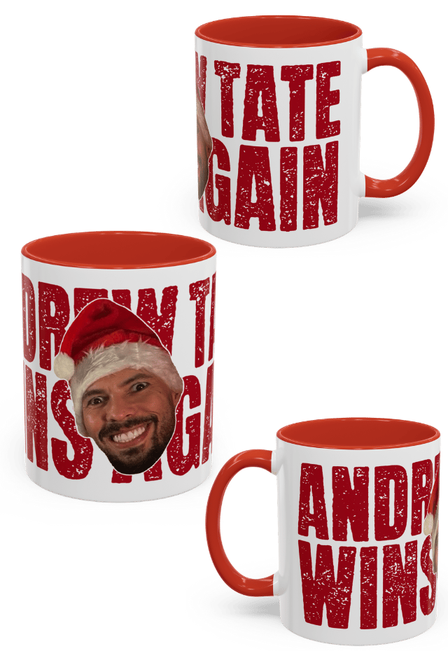 Gift Of Joy Christmas Mug front view Top G mug