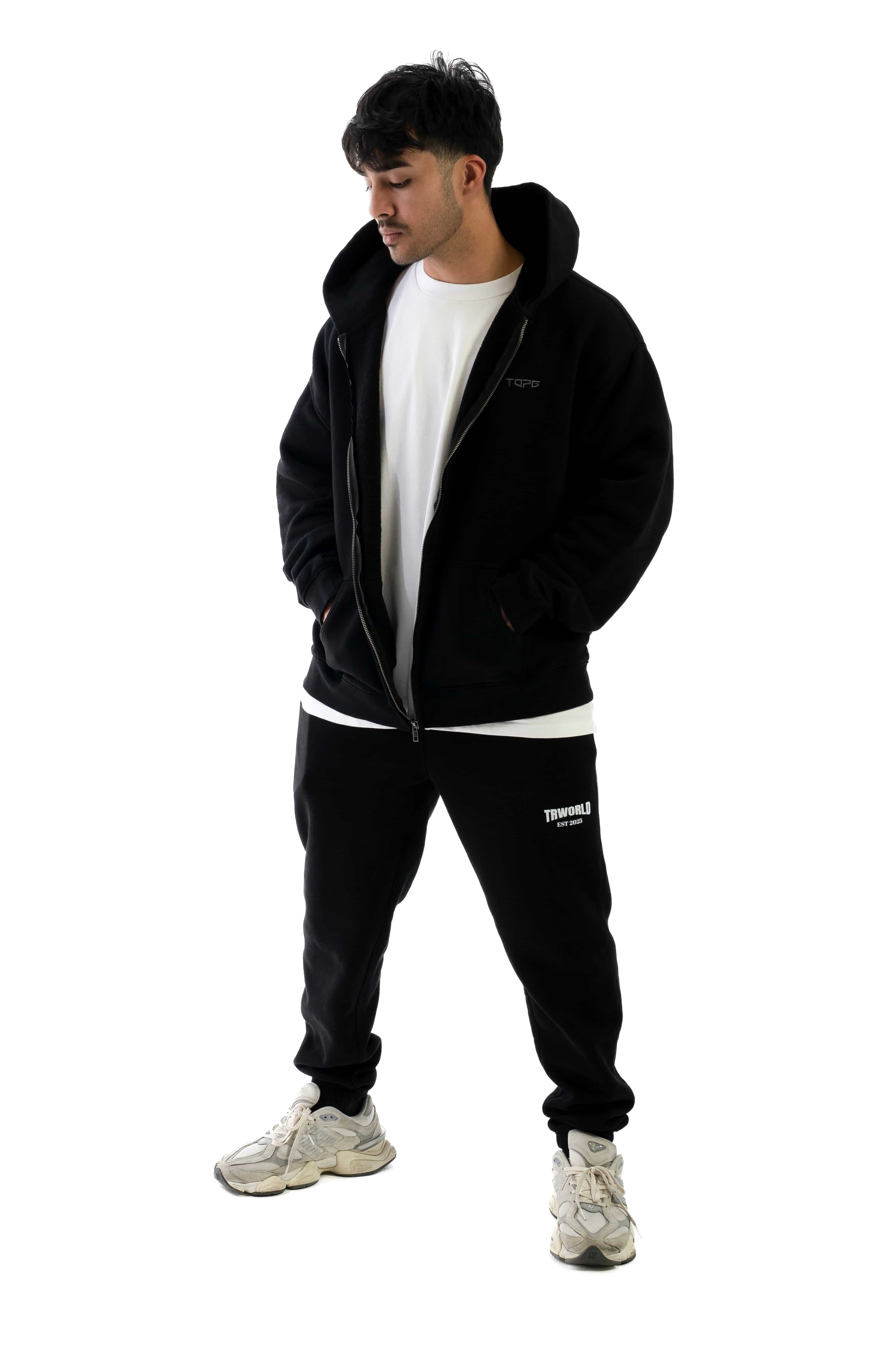 POS ZIP HOODIE / ブラック Women's Comfort Zone Super Soft Modal Blend Full Zip Hoodie