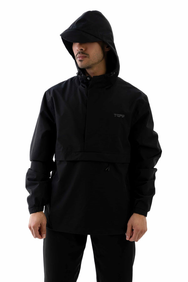 Phantom Windbreaker Black front view Top G jacket
