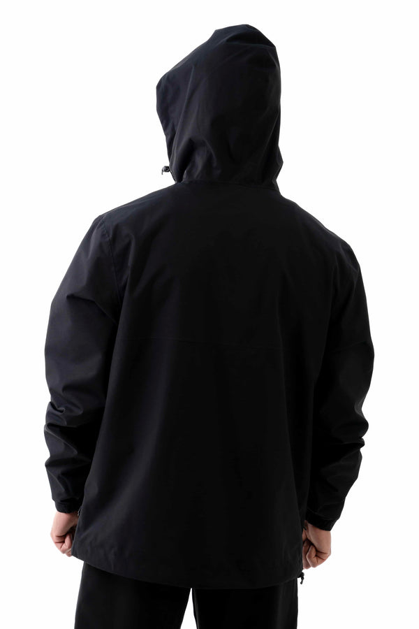 Phantom Windbreaker Black back view Top G jacket