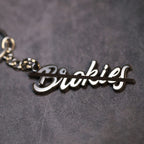 No Brokies Keychain back view Top G chain
