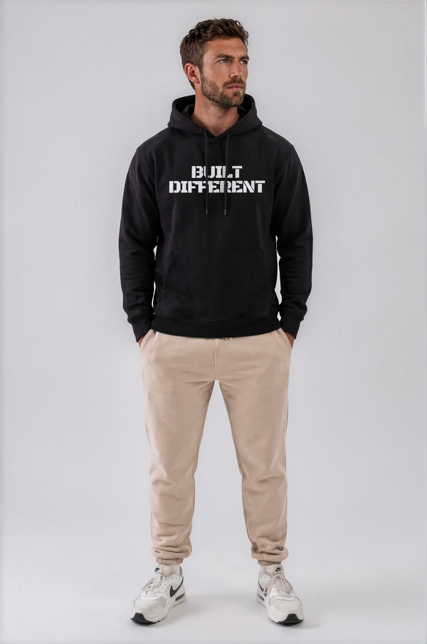 Built Different Hoodie Black