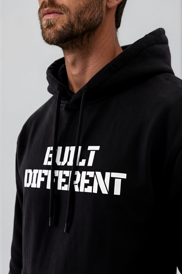 Built Different Hoodie Black