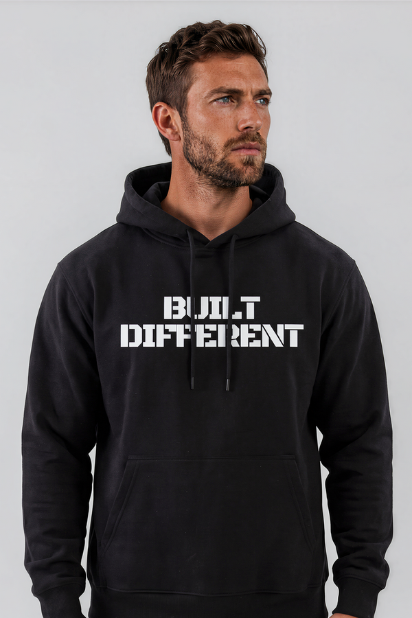 Built Different Hoodie Black