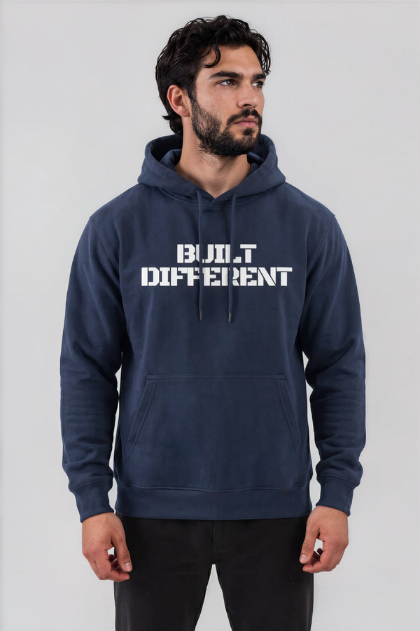 Built Different Hoodie Blue