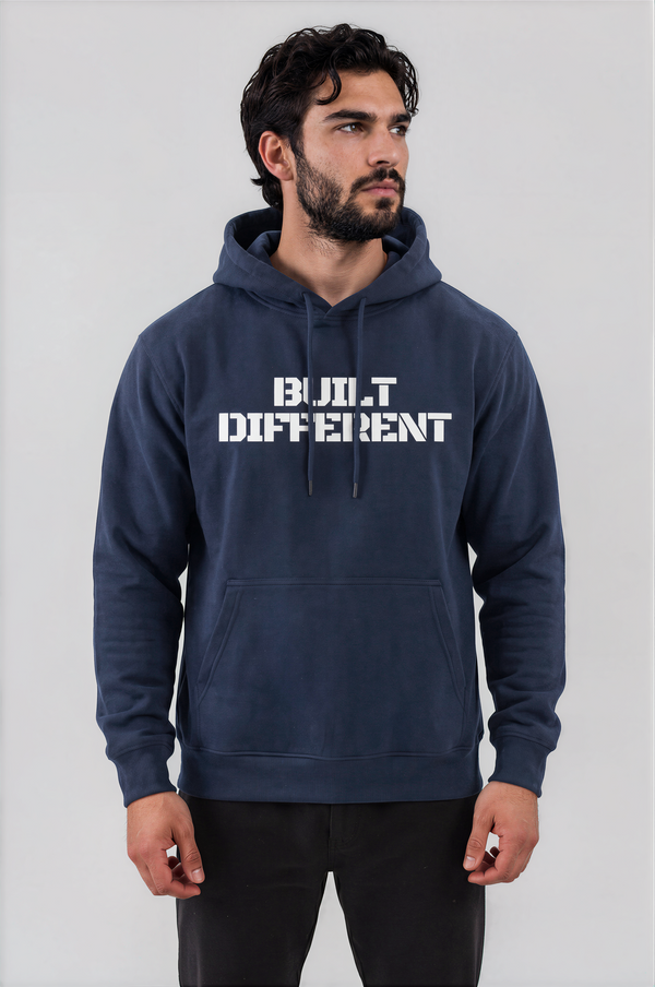 Built Different Hoodie Blue