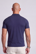 Apex Slim Fit Polo Navy Blue