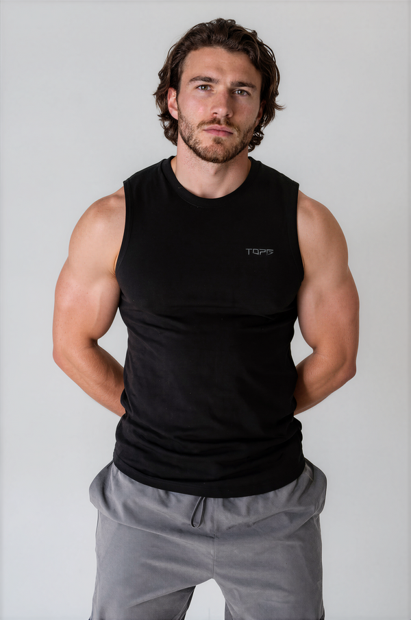 Apex Cut Tank Black