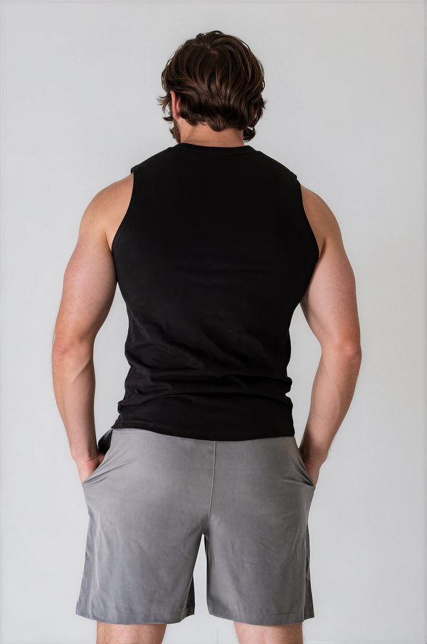 Apex Cut Tank Black