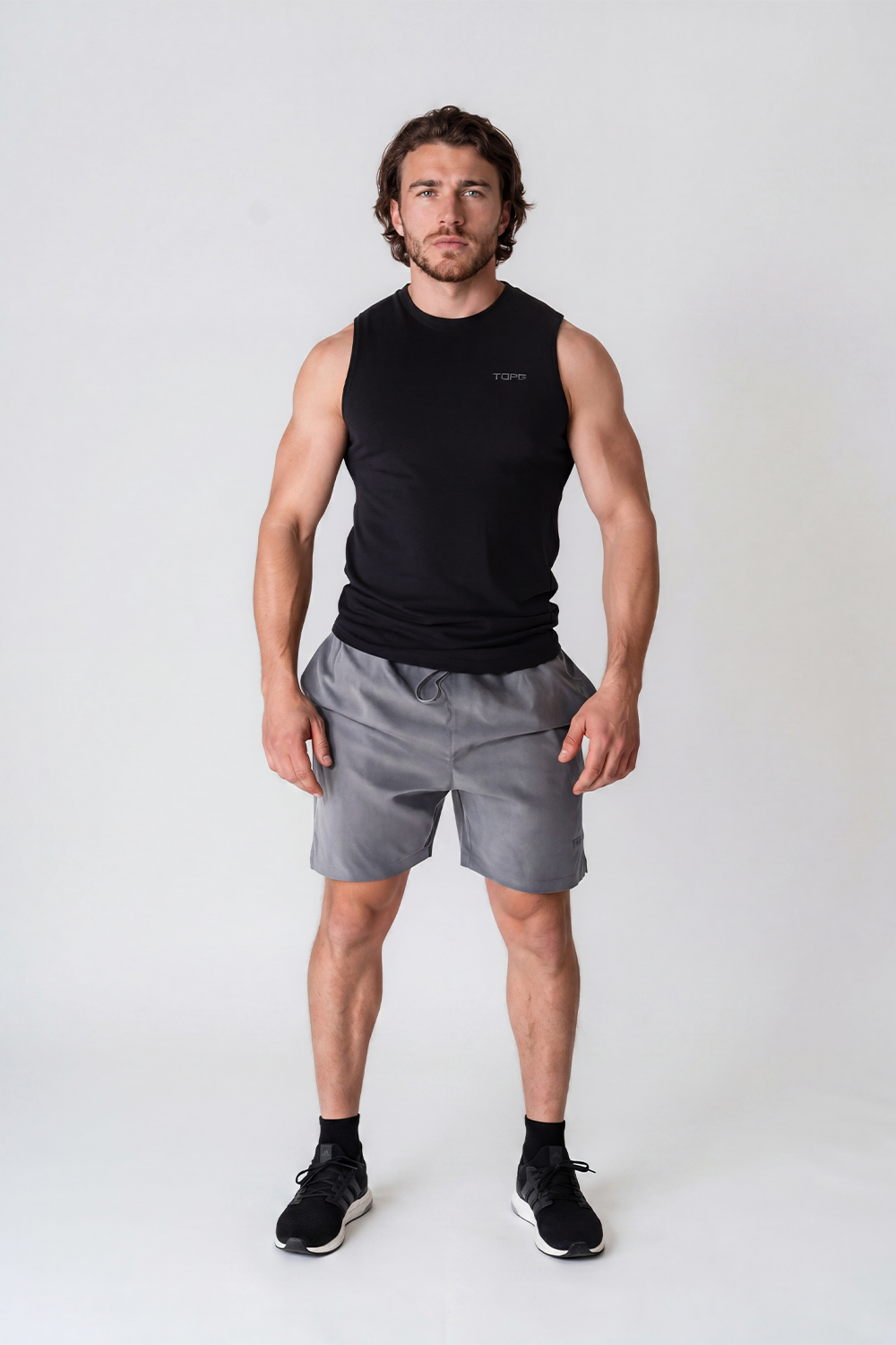 Apex Cut Tank Black