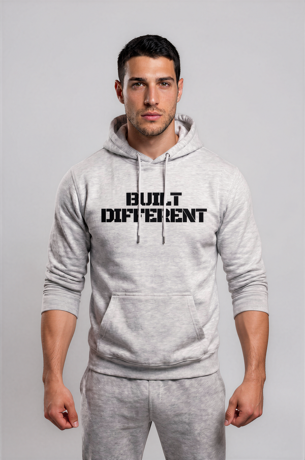 Built Different Hoodie Grey