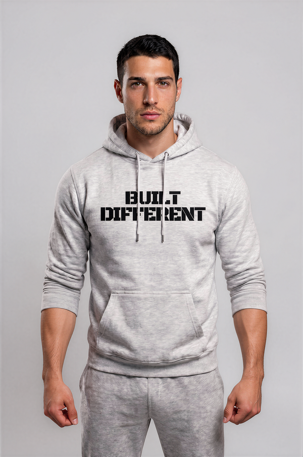 Built Different Hoodie Grey