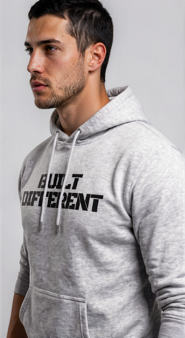 Built Different Hoodie Grey