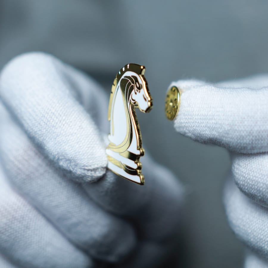 Knight Pin in hand