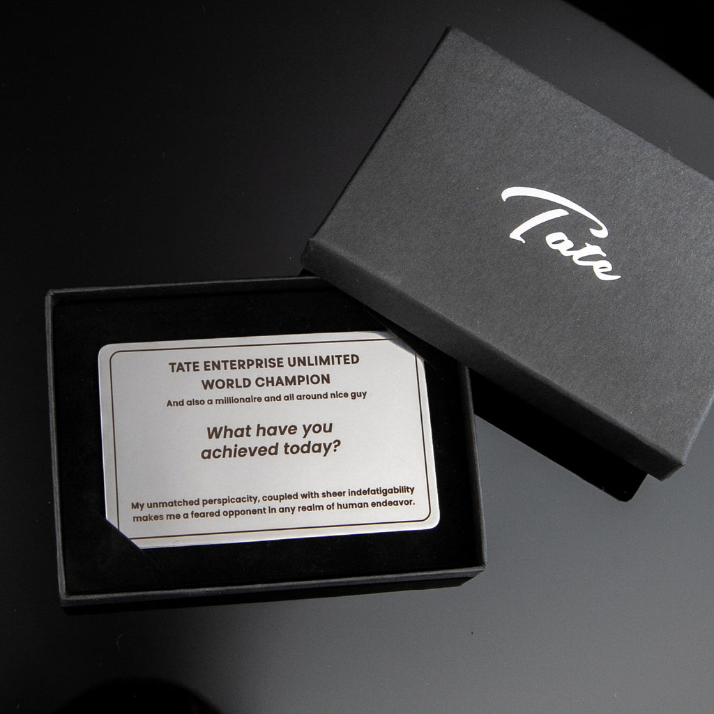 The Tate Business Card lifestyle Top G product