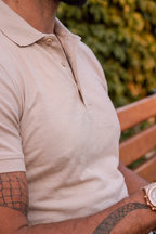 Apex Slim Fit Polo Apricot