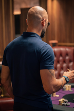 Apex Slim Fit Polo Navy Blue