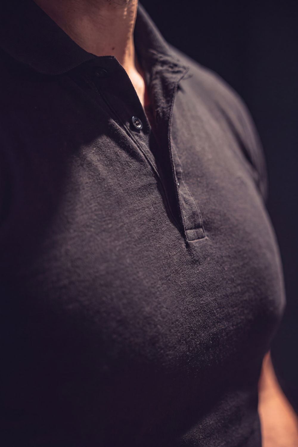 Apex Slim Fit Polo Black