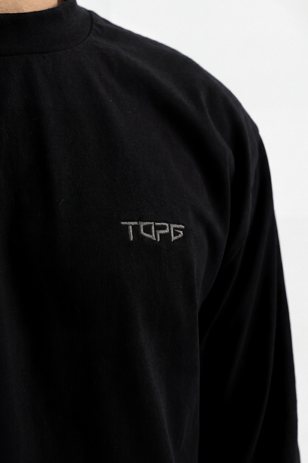 Essential Oversized Long Sleeve Black